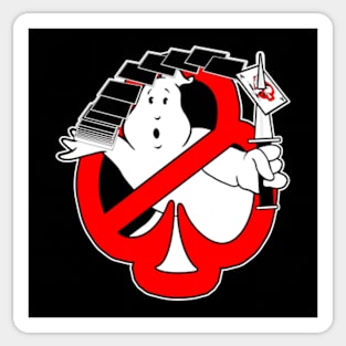 The Magic Ghostbuster CLUB Playing Card Logo Sticker